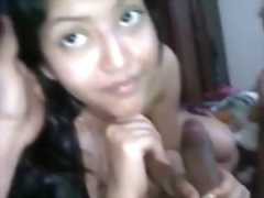 South Indian cute girl on bed